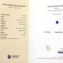 Load image into Gallery viewer, 3.57ct Unheated Royal Blue Sapphire