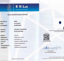 Load image into Gallery viewer, 4.58ct Royal Blue Sapphire