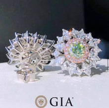 Load image into Gallery viewer, 0.5/0.53ct Light Green Yellow Diamond