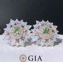 Load image into Gallery viewer, 0.5/0.53ct Light Green Yellow Diamond