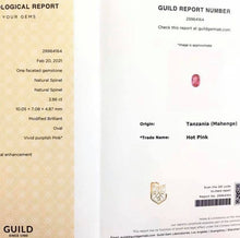 Load image into Gallery viewer, 2.86ct Unheated Mahenge Spinel