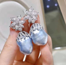 Load image into Gallery viewer, 15.8-23mm Australian White (Silver Blue) South Sea Baroque Pearl