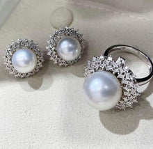 Load image into Gallery viewer, 9-10mm & 12.9mm Australian White South Sea Pearls. Full Round, Excellent Luster, Flawless