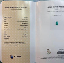 Load image into Gallery viewer, 3.6ct GLASSY Vivid Green Emerald