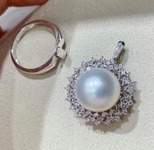 Load image into Gallery viewer, 9-10mm & 12.9mm Australian White South Sea Pearls. Full Round, Excellent Luster, Flawless