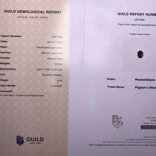 Load image into Gallery viewer, 3.23ct Unheated Pigeon Blood Ruby