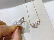Load image into Gallery viewer, 3-8mm Akoya Pearl Set! (White/Yellowgold)