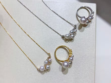 Load image into Gallery viewer, 3-8mm Akoya Pearl Set! (White/Yellowgold)