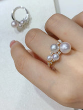 Load image into Gallery viewer, 3-8mm Akoya Pearl Set! (White/Yellowgold)