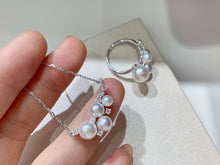 Load image into Gallery viewer, 3-8mm Akoya Pearl Set! (White/Yellowgold)