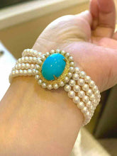 Load image into Gallery viewer, Turquoise and Pearls

