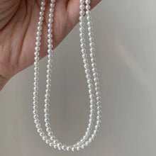 Load image into Gallery viewer, 3-4mm Baby White Akoya Pearl Necklace
