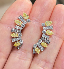 Load image into Gallery viewer, 1.46+0.987ct Yellow &amp; White Diamonds
