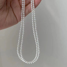 Load image into Gallery viewer, 3-4mm Baby White Akoya Pearl Necklace
