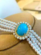 Load image into Gallery viewer, Turquoise and Pearls
