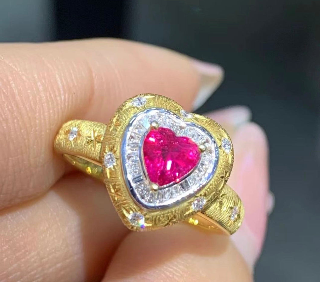 0.2ct Burma Ruby Ring