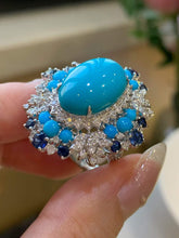 Load image into Gallery viewer, Custom Turquoise Ring (2 way wear)
