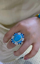Load image into Gallery viewer, Custom Turquoise Ring (2 way wear)
