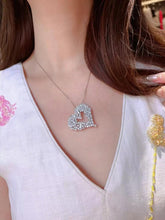 Load image into Gallery viewer, 3ct Diamond Heart Pendant

