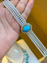 Load image into Gallery viewer, Turquoise and Pearls
