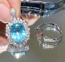 Load image into Gallery viewer, 8.55ct Neon Blue Paraiba Ring
