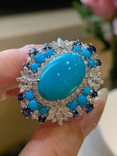 Load image into Gallery viewer, Custom Turquoise Ring (2 way wear)
