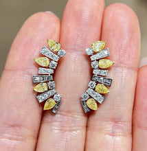 Load image into Gallery viewer, 1.46+0.987ct Yellow &amp; White Diamonds
