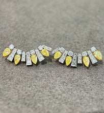 Load image into Gallery viewer, 1.46+0.987ct Yellow &amp; White Diamonds
