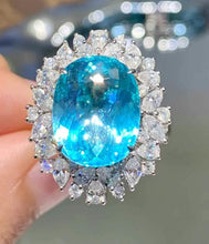 Load image into Gallery viewer, 8.55ct Neon Blue Paraiba Ring

