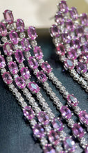 Load image into Gallery viewer, 26ct Unheated Pink Sapphires with 1.2ct Diamonds in 18k Solid Whitegold

