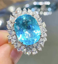 Load image into Gallery viewer, 8.55ct Neon Blue Paraiba Ring
