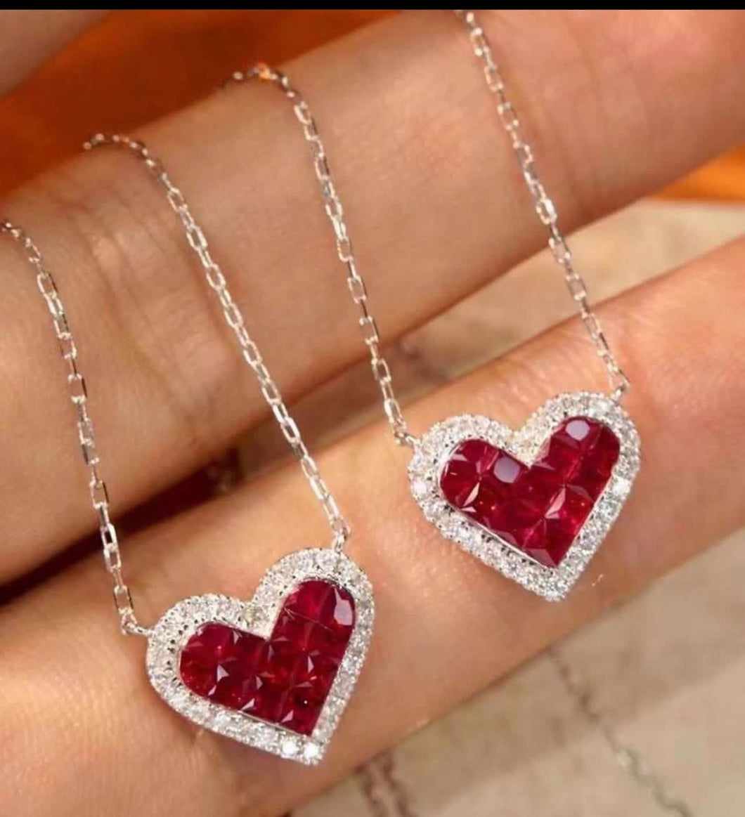 0.85ct Ruby Necklace