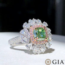 Load image into Gallery viewer, 1.61ct Fancy Brown Greenish Yellow Diamond Ring/Pendant
