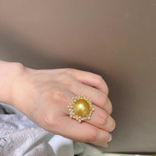 Load image into Gallery viewer, 14.5mm CHAKIN Golden Southsea Pearl Ring
