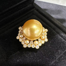 Load image into Gallery viewer, 14.5mm CHAKIN Golden Southsea Pearl Ring
