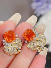 Load image into Gallery viewer, 11ct Fanta Garnet Earrings
