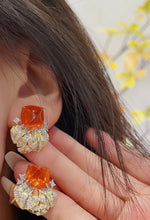 Load image into Gallery viewer, 11ct Fanta Garnet Earrings
