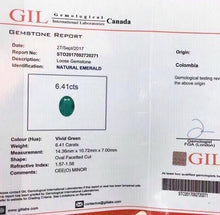 Load image into Gallery viewer, 6.41ct COLUMBIA Vivid Green Emerald
