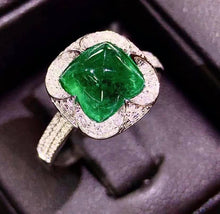 Load image into Gallery viewer, 3.82ct Vivid Green Emerald (7*7)

