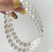 Load image into Gallery viewer, 7-7.5mm Akoya Pearls!! Excellent luster, Non Dyed!
