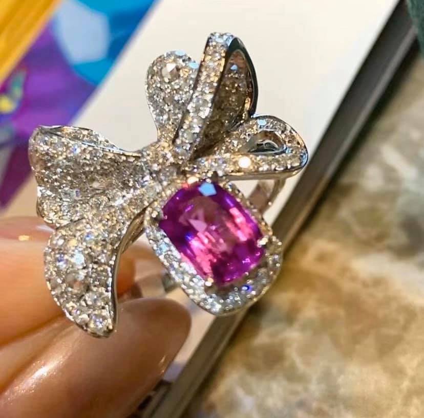 1.16ct Unheated Purple-Pink Sapphire