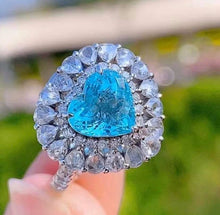 Load image into Gallery viewer, 2.14ct RARE HEART Neon Blue Paraiba
