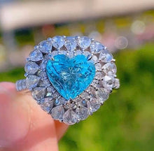 Load image into Gallery viewer, 2.14ct RARE HEART Neon Blue Paraiba
