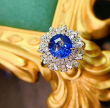 Load image into Gallery viewer, 2.6ct Unheated Blue Sapphire Ring
