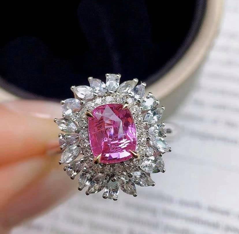 1.02ct Unheated Pink Sapphire