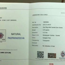 Load image into Gallery viewer, 2.02ct Unheated Padparadscha Sapphire
