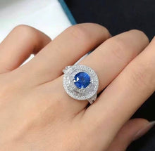 Load image into Gallery viewer, 2.01ct Unheated Cownflower Blue Sapphire
