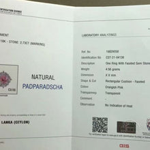 Load image into Gallery viewer, 2.73ct Unheated Padparadscha Sapphire
