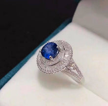Load image into Gallery viewer, 2.01ct Unheated Cownflower Blue Sapphire
