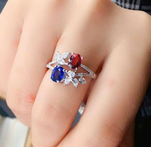 Load image into Gallery viewer, 0.6/0.8ct Sapphire &amp; Ruby
